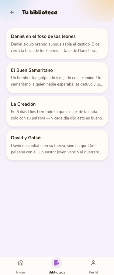 Tu biblioteca con todas tus clases guardadas